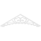 Ekena Millwork Pitch Genova Architectural Grade PVC Gable Pediment, 60"W x 17 1/2"H x 1"P (7/12) GPP060X018X100GEN - alternate 4
